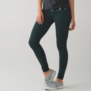 lululemon athletica Dark Green Leggings
